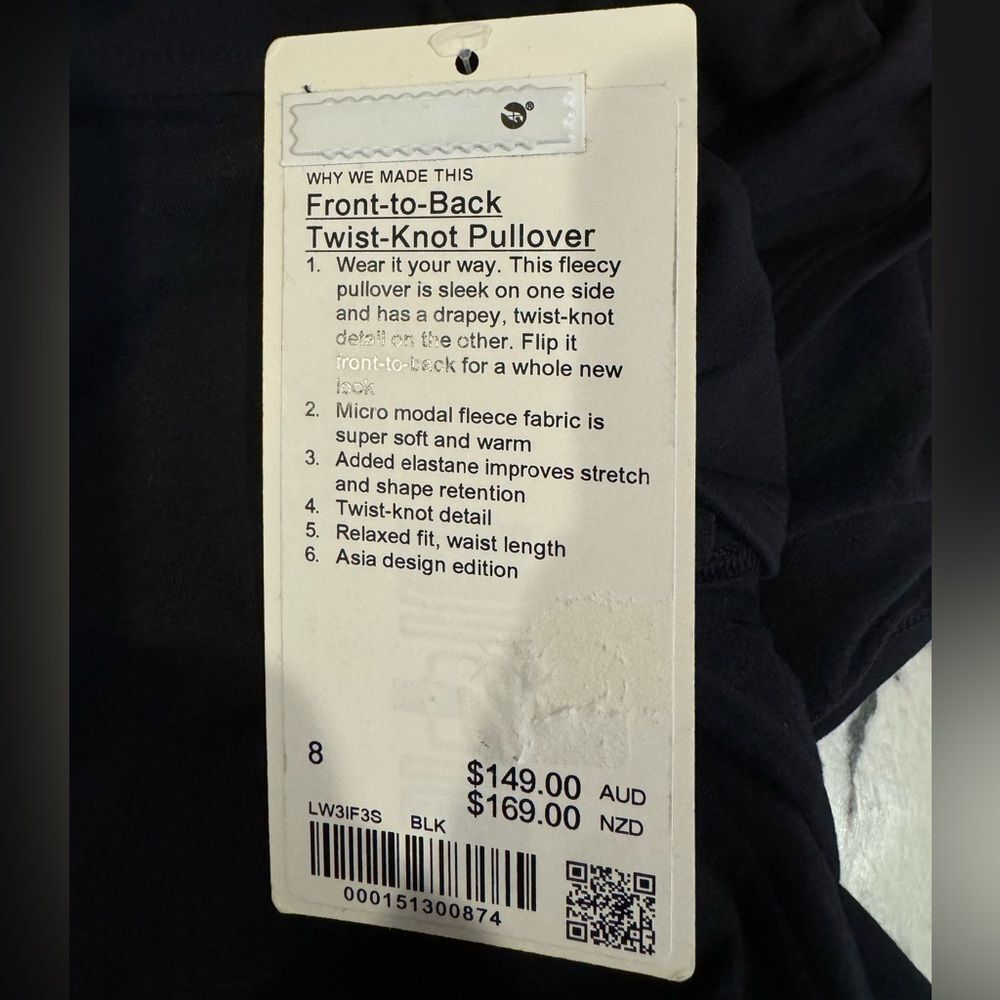 NWT New LULULEMON Front-to-Back Twist-Knot Pullov… - image 6